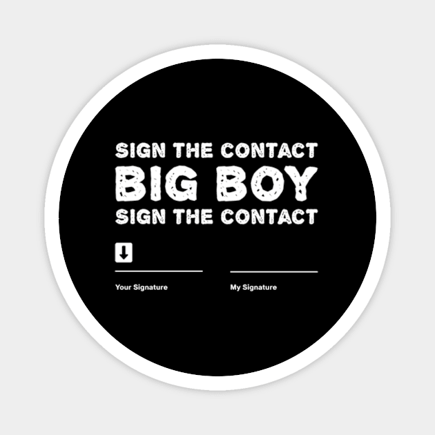 Sign The Contract Big ny Boxer Box Boxing Event 2024 Magnet by Ro Go Dan